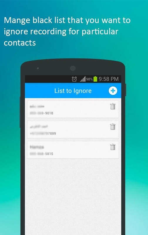 Auto Call Recorder 2.0 APK for Android Screenshot 1