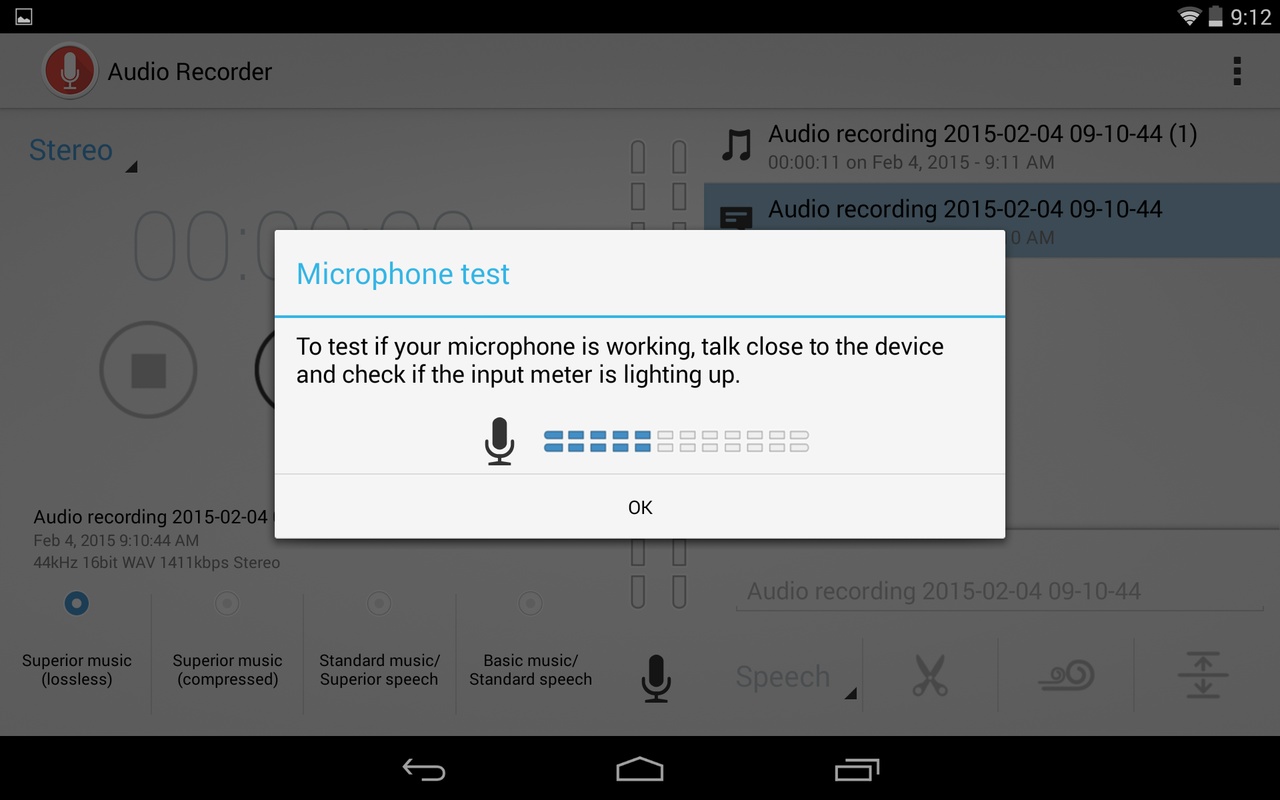 Audio Recorder 2.01.42 APK feature