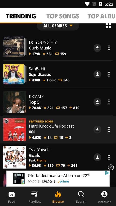 Audiomack 6.33.0 APK for Android Screenshot 1