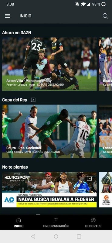 DAZN 2.29.0 APK for Android Screenshot 1