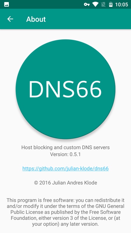 DNS66 0.6.8 APK for Android Screenshot 1