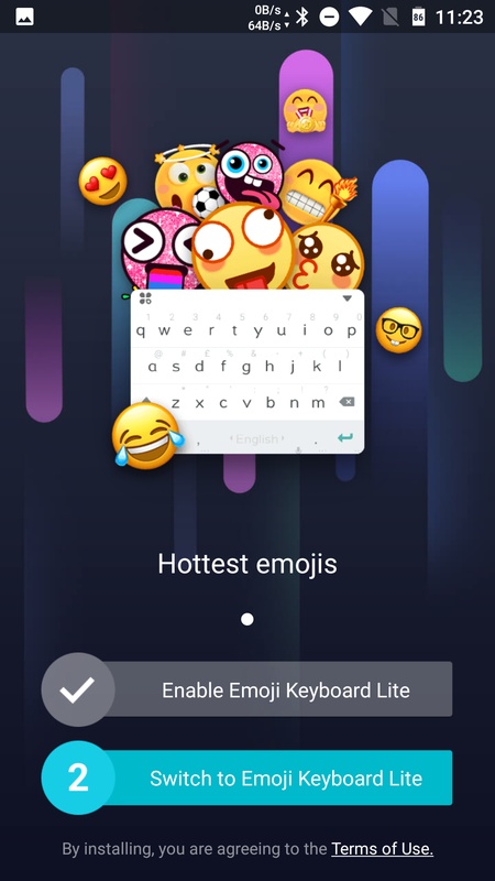 Teclado Emoji Keyboard Lite 7.0.1.281 APK for Android Screenshot 1