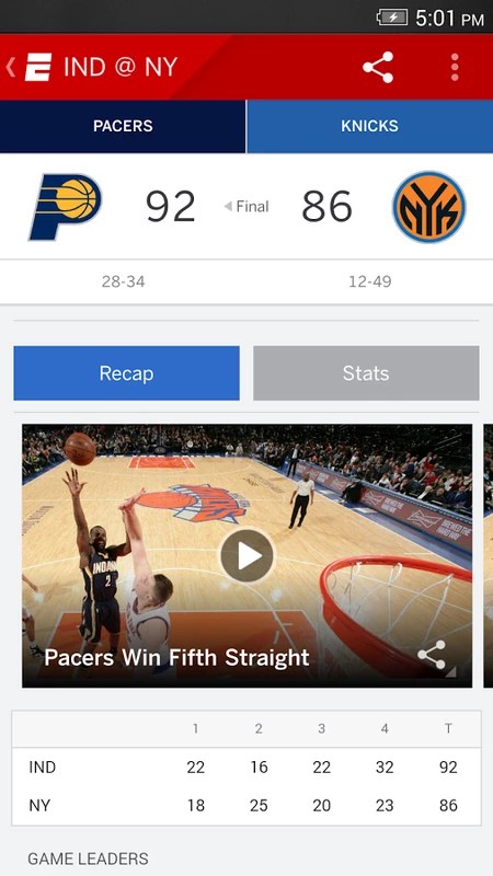 ESPN 7.3.0 APK for Android Screenshot 1