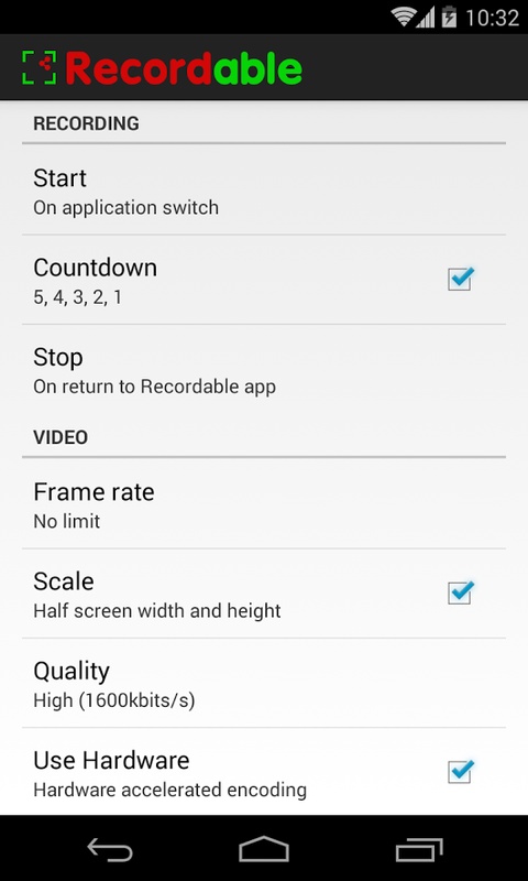 FREE screen recorder NO ROOT 4.2.0.6 APK feature