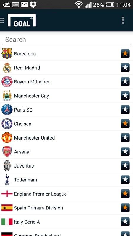 Goal Live Scores 5.0.3 APK for Android Screenshot 1