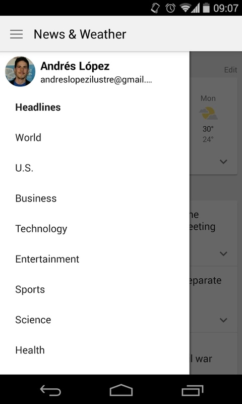 Google News and Weather 3.5.3 (194277188) APK for Android Screenshot 1