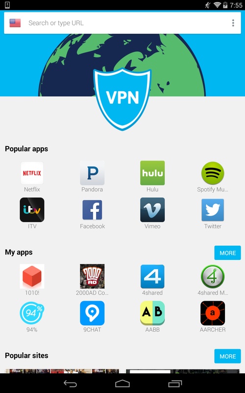 Hola VPN Proxy Plus AARCH64_1.184.151 APK for Android Screenshot 1