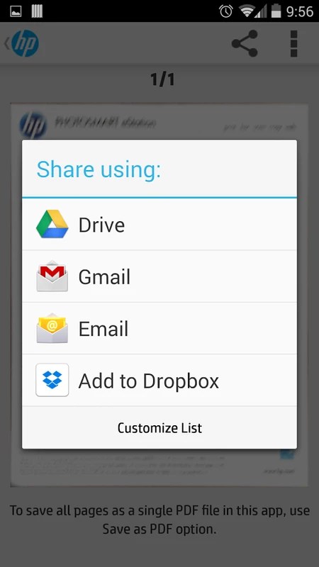 HP All-in-One Printer Remote 17.5.1.4552 APK feature