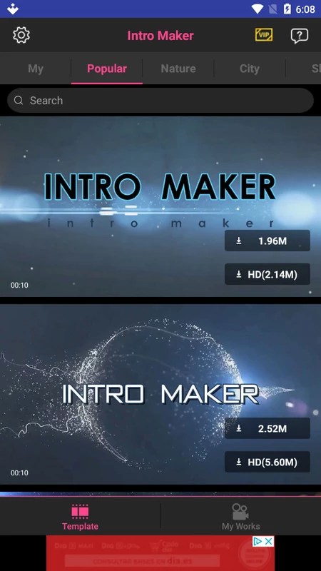 Intro Maker 5.0.2 APK feature