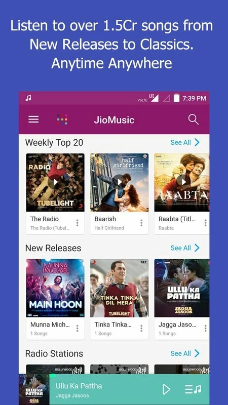 JioSaavn Music 9.12.2 APK for Android Screenshot 1