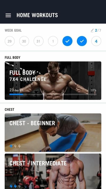 Home Workout 1.2.20 APK feature