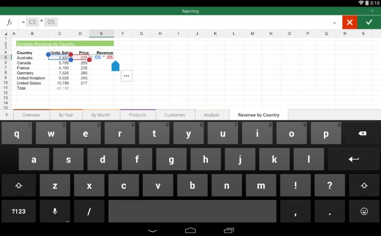 Microsoft Excel 16.0.17029.20028 APK for Android Screenshot 1