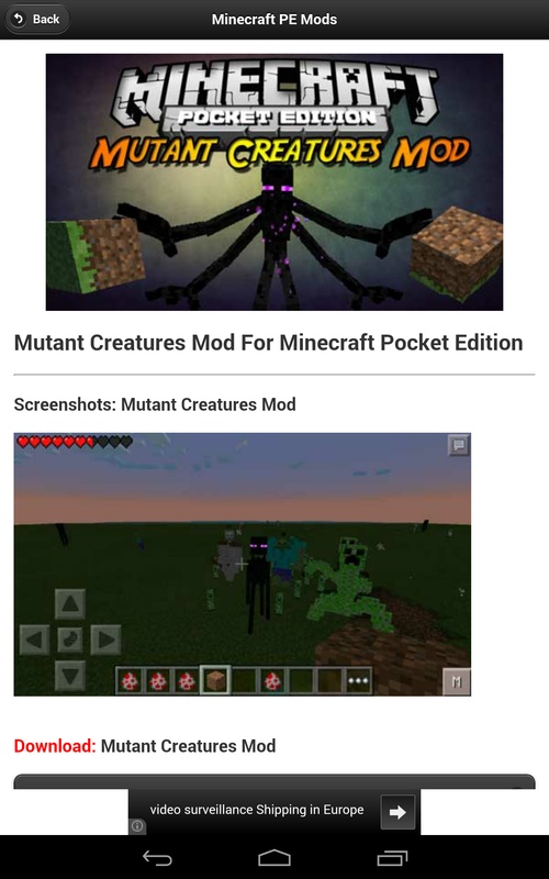 Mods Minecraft PE PRO 5.1 APK for Android Screenshot 1
