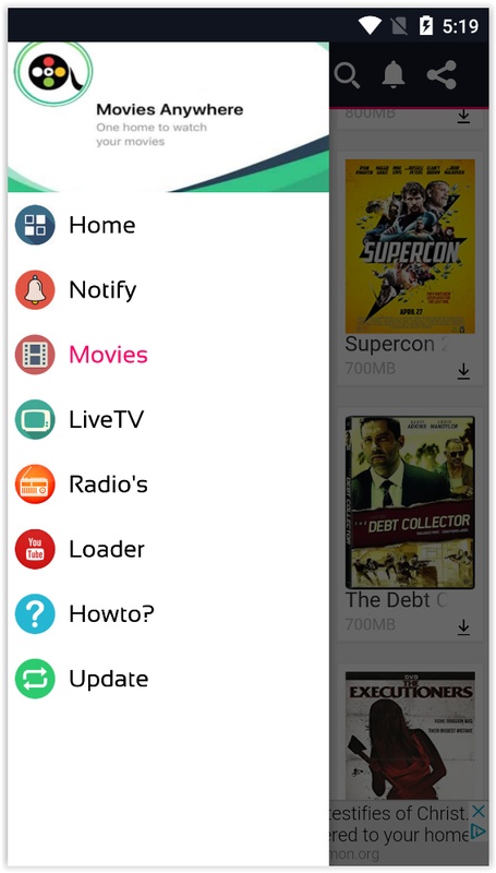 Onmovies App 10.1 APK feature