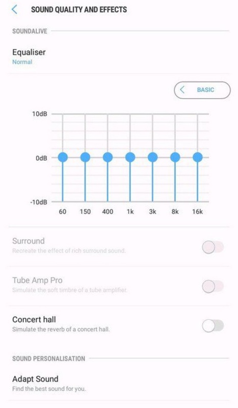 Samsung SoundAlive 12.0.45 APK feature