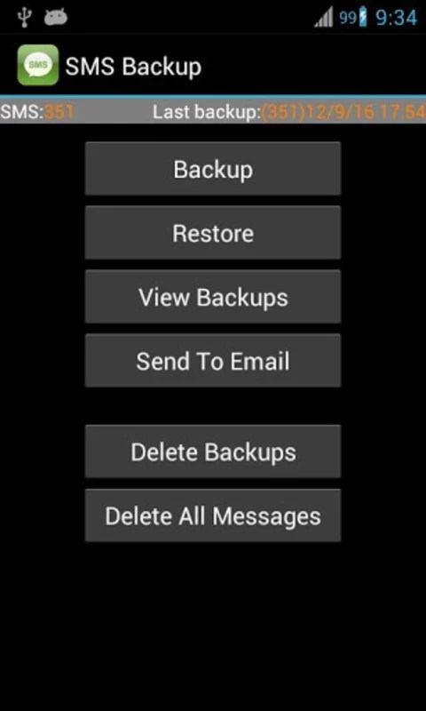 Super Backup: SMS and Contacts 2.3.64 APK feature
