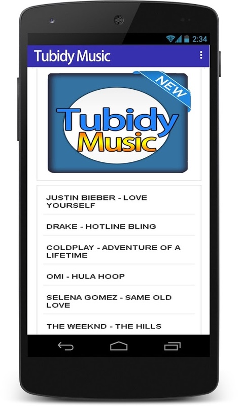 Tubidy Music 1.0 APK for Android Screenshot 1