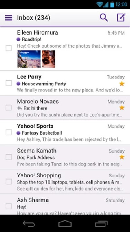Yahoo Mail 7.36.1 APK for Android Screenshot 1