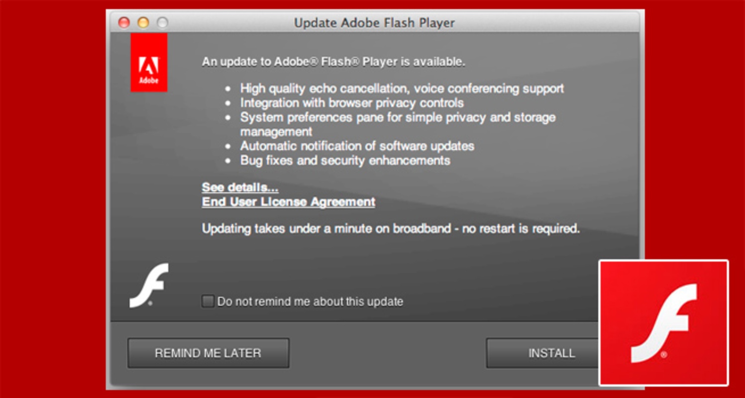 Adobe Flash Player 32.0.0.363 (Opera/Chromium) for Mac Screenshot 1