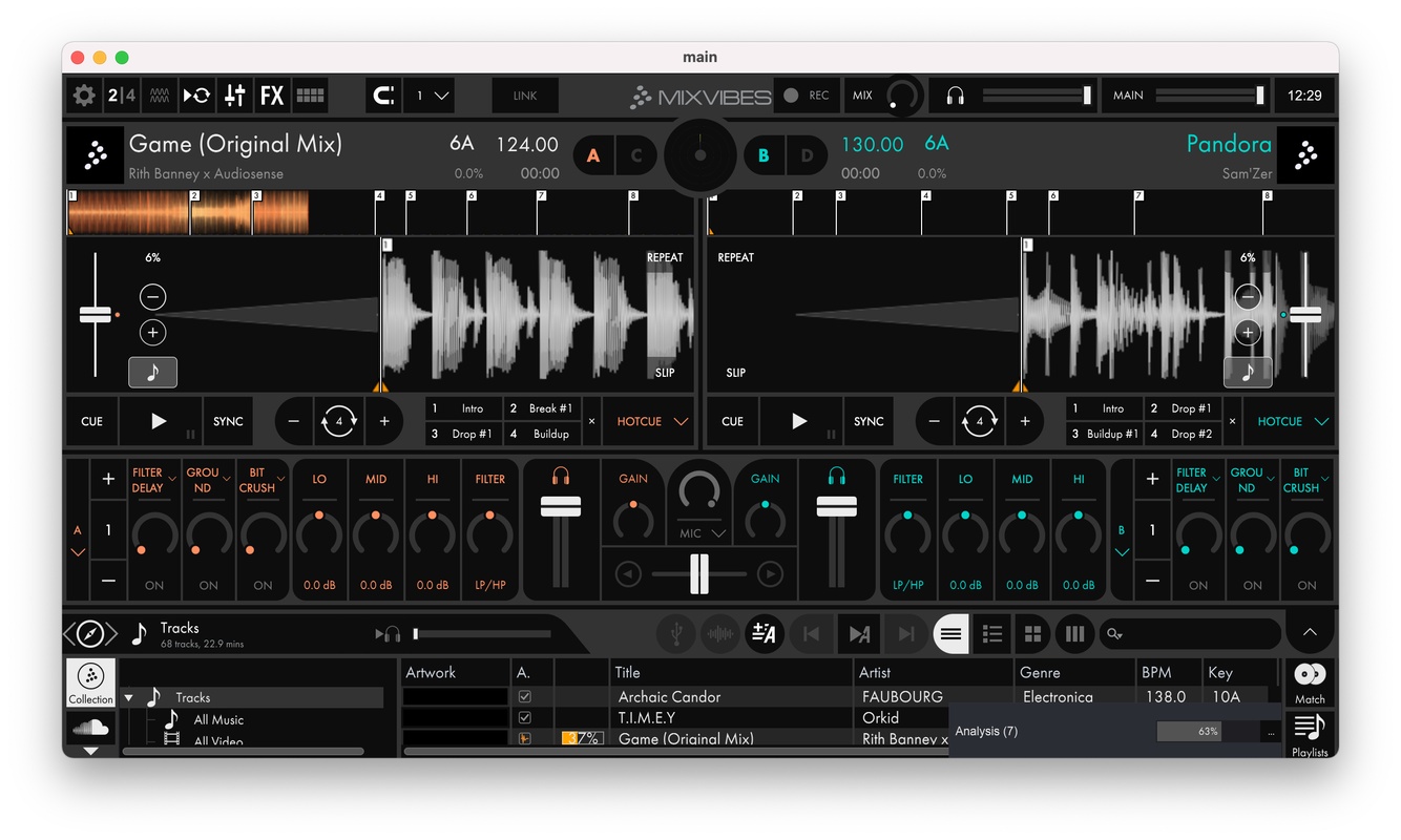 Cross DJ Pro 4.1.2 for Mac Screenshot 1