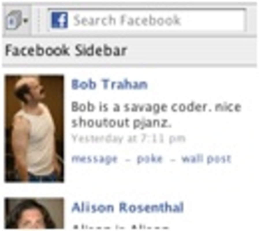 Facebook Toolbar 1.8 for Mac Screenshot 2