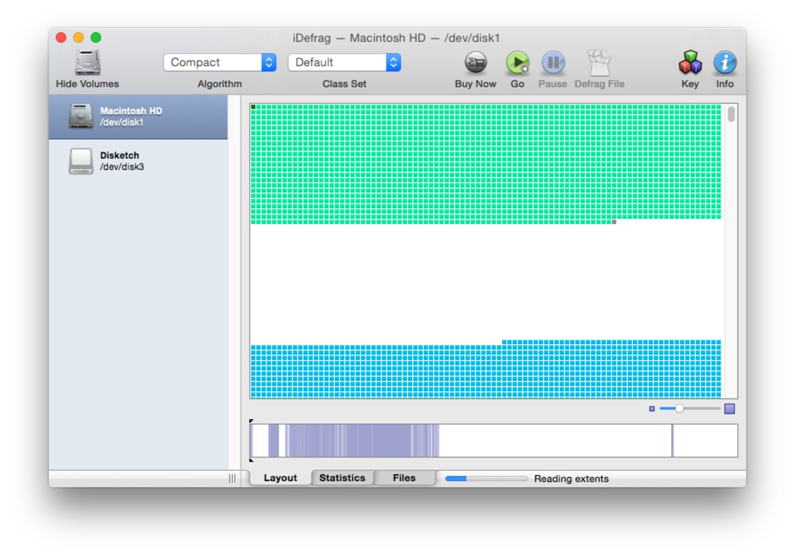 iDefrag 5.1.3 for Mac Screenshot 1