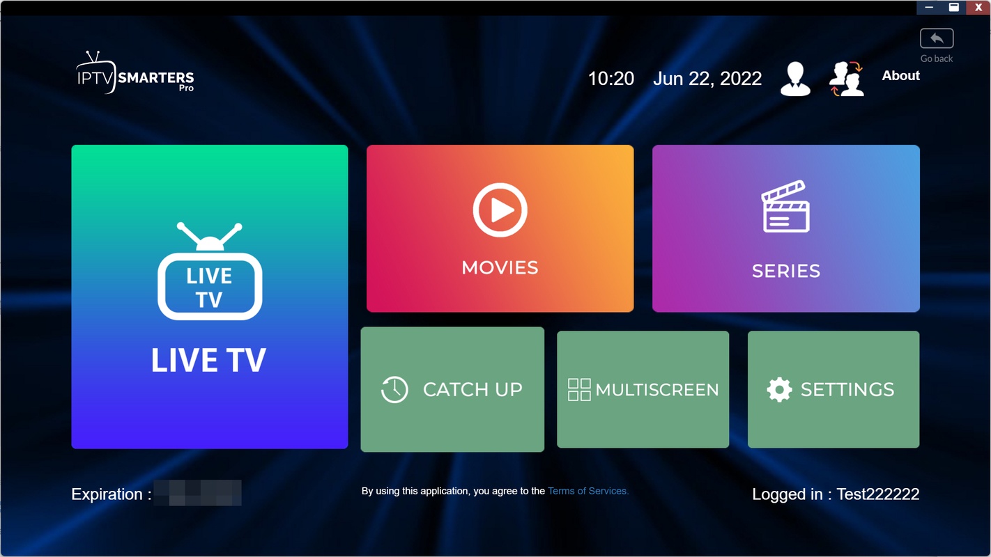 IPTV Smarters Pro 1.1.1 for Mac Screenshot 1