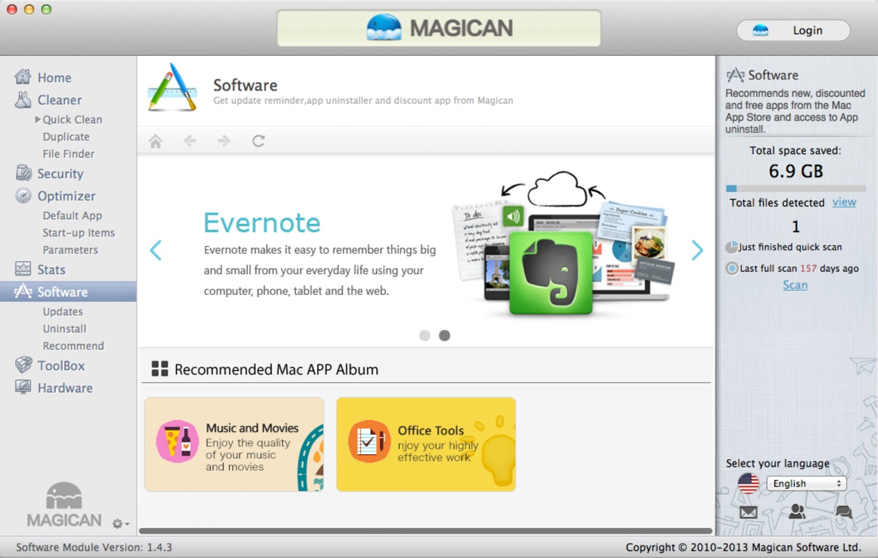 Magican 1.4.8 for Mac Screenshot 1