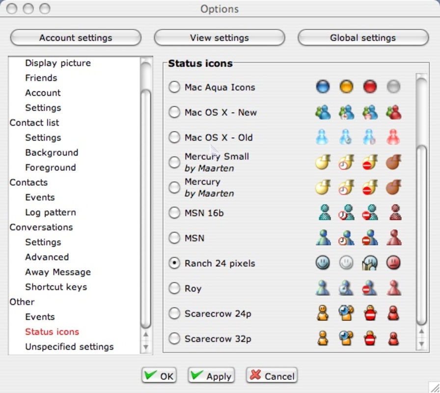 Mercury Messenger 1.9.4 for Mac Screenshot 1