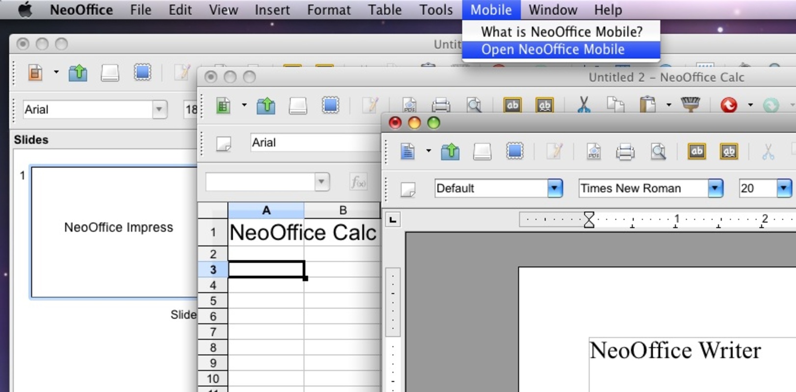 NeoOffice 2017.26 for Mac Screenshot 1