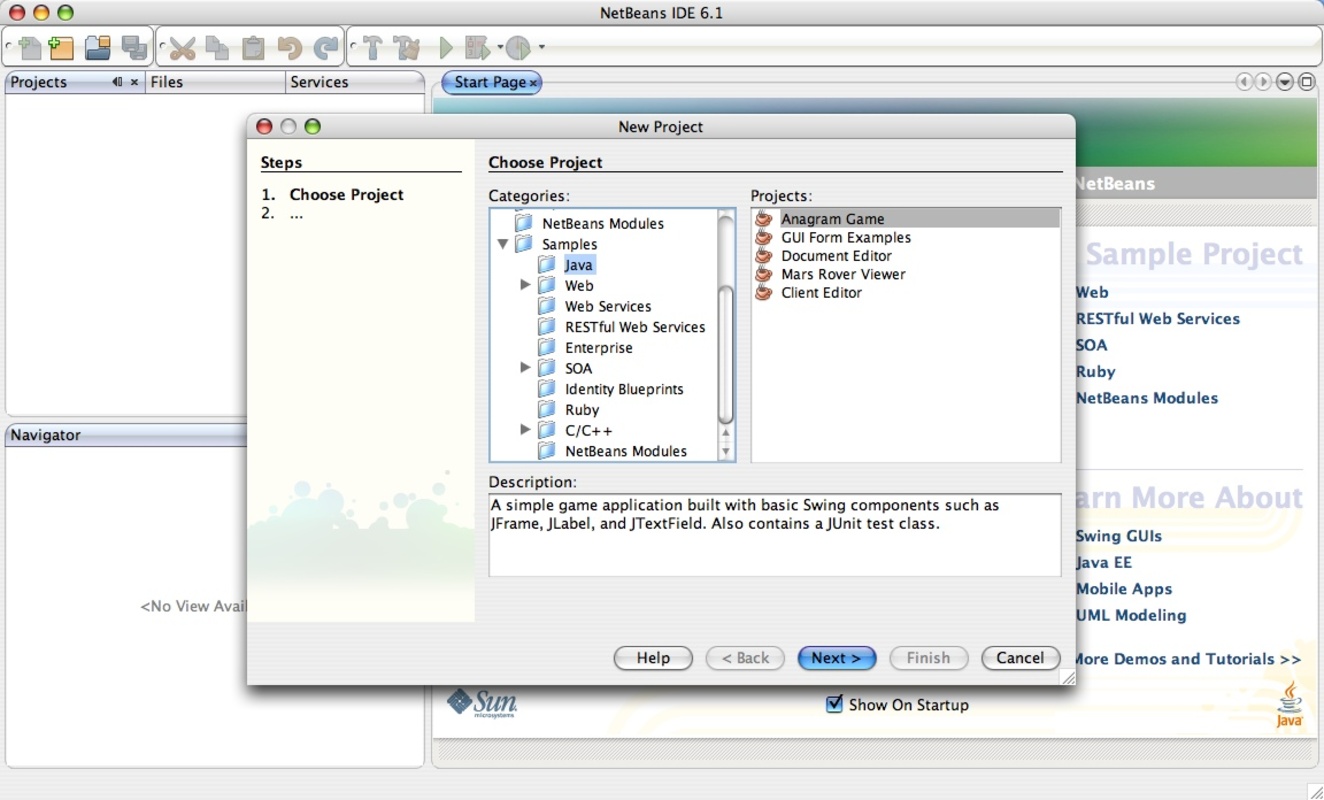 Apache NetBeans 21 for Mac Screenshot 1