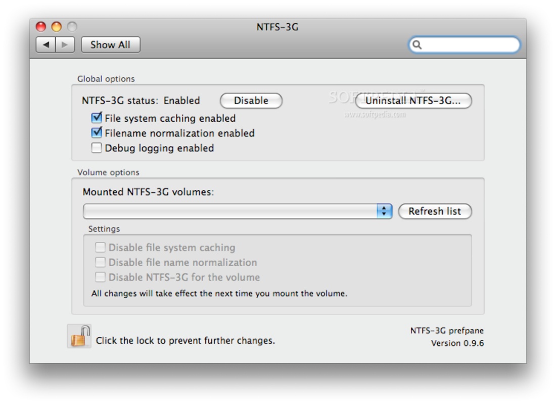 NTFS Mac 1.0 for Mac Screenshot 1