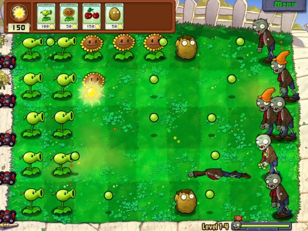 Plants Vs Zombies 1.0 feature