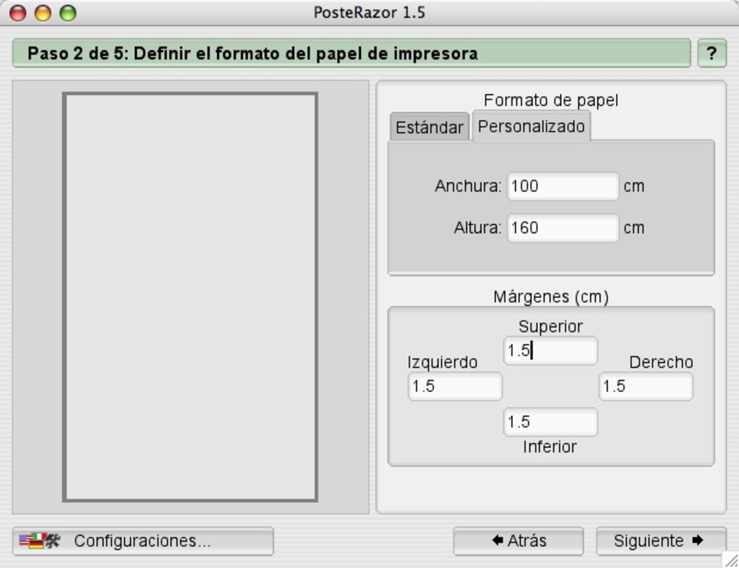 Posterazor 1.5 for Mac Screenshot 1