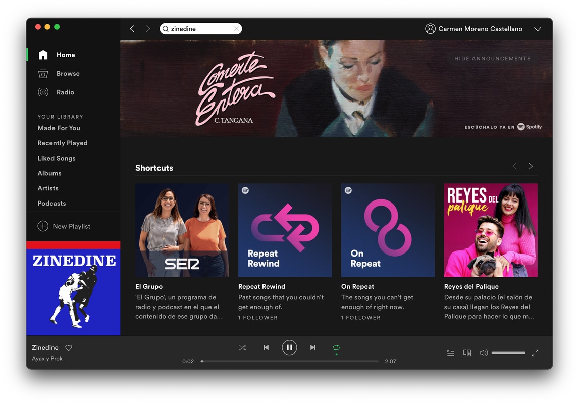 Spotify 1.2.33.1039 for Mac Screenshot 1