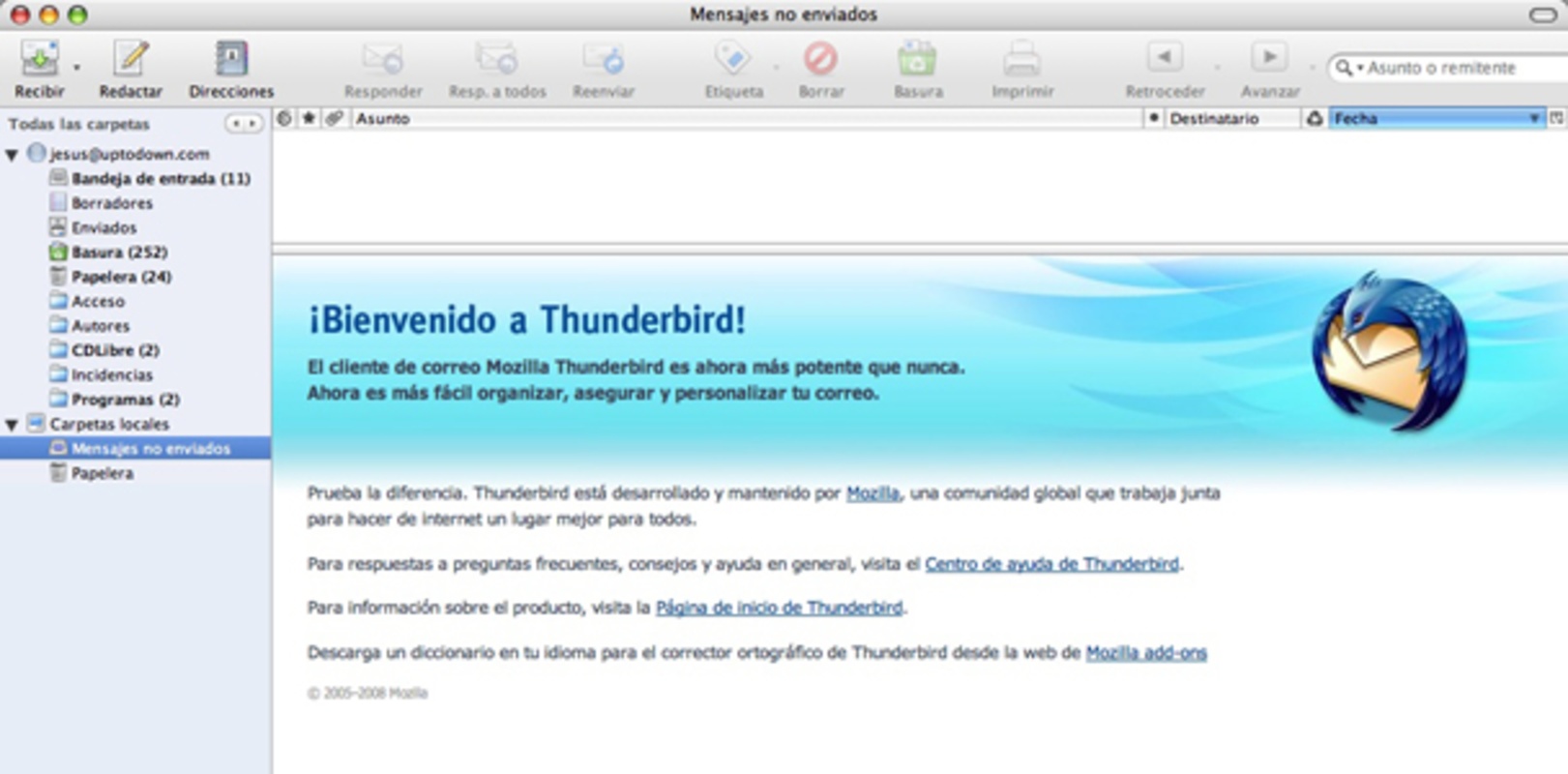 Thunderbird 115.9.0 for Mac Screenshot 1