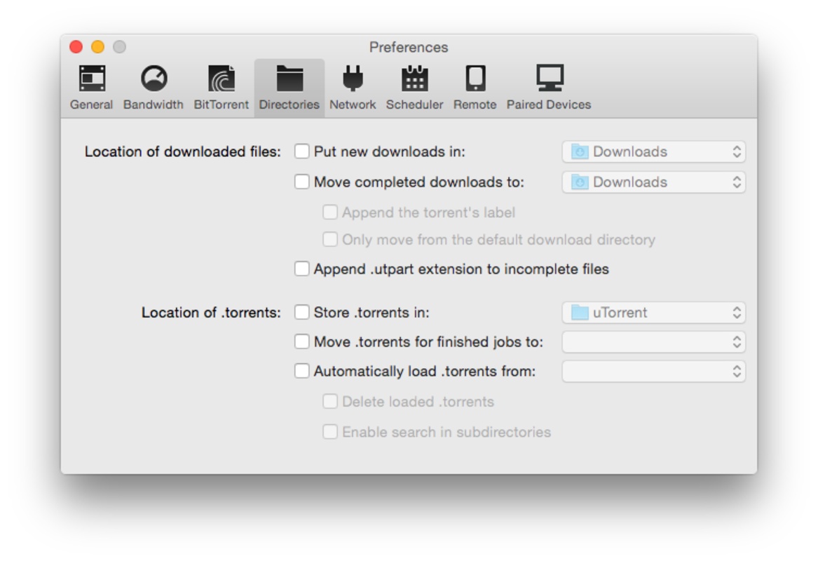 uTorrent 1.8.7 for Mac Screenshot 10