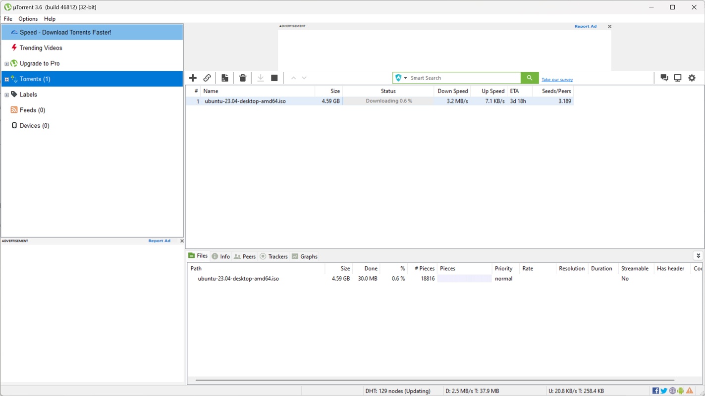 uTorrent 1.8.7 for Mac Screenshot 4