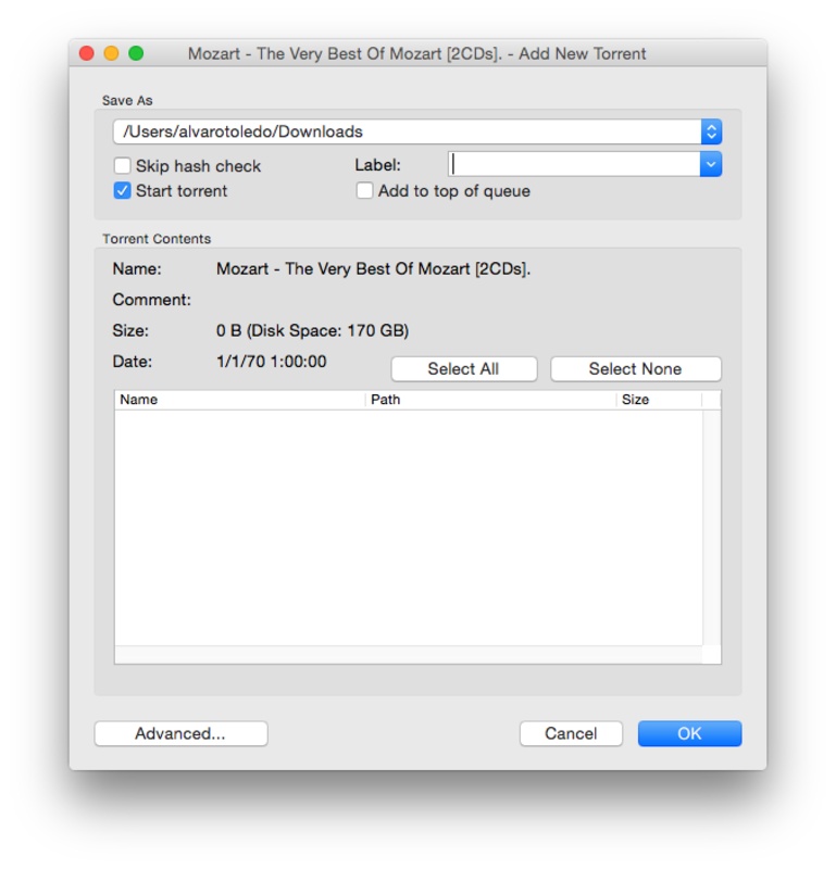 uTorrent 1.8.7 for Mac Screenshot 7