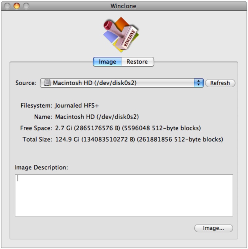WinClone 10.2 for Mac Screenshot 1