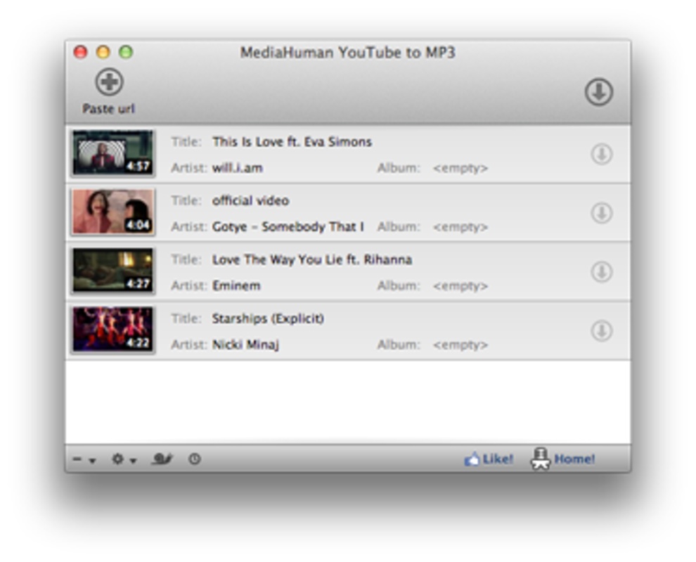 YouTube to MP3 Converter 3.9.9.88 for Mac Screenshot 2