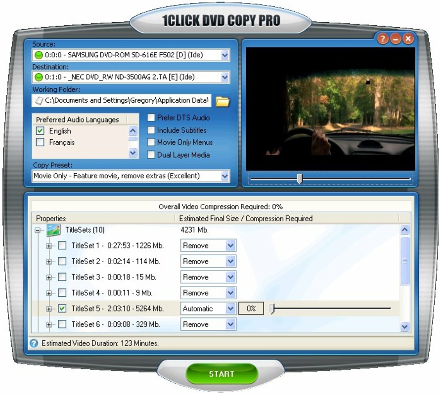 1Click DVD Copy 6.2.2.0 feature