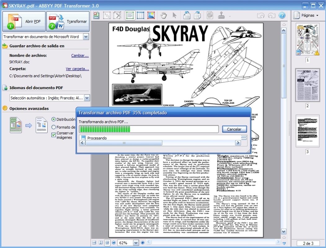 ABBYY PDF Transformer 3.0 feature