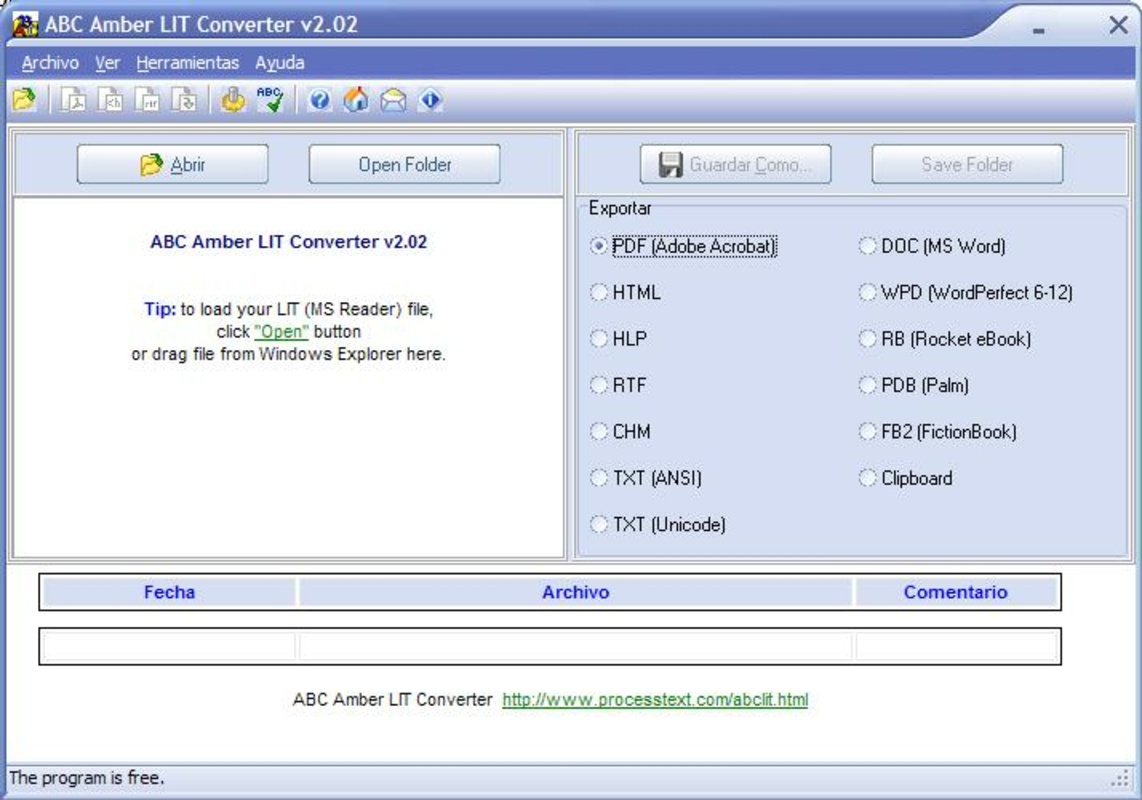 ABC Amber LIT Converter 2.02 feature