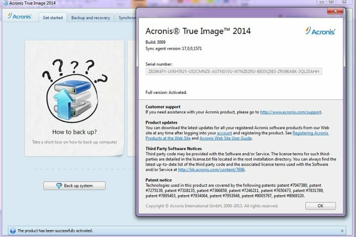 Acronis True Image Home 25.8.1 Build 39216 for Windows Screenshot 1
