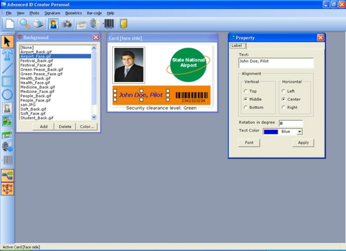 Advanced ID Creator 7.13.40 for Windows Screenshot 1