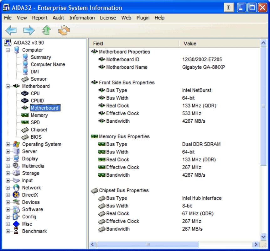 AIDA32 3.94.2 for Windows Screenshot 1