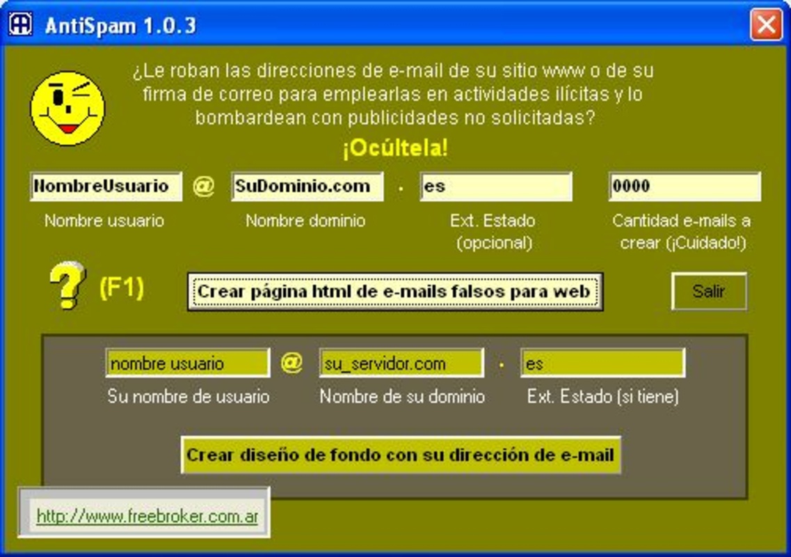 AntiSpam 1.0.3 for Windows Screenshot 1
