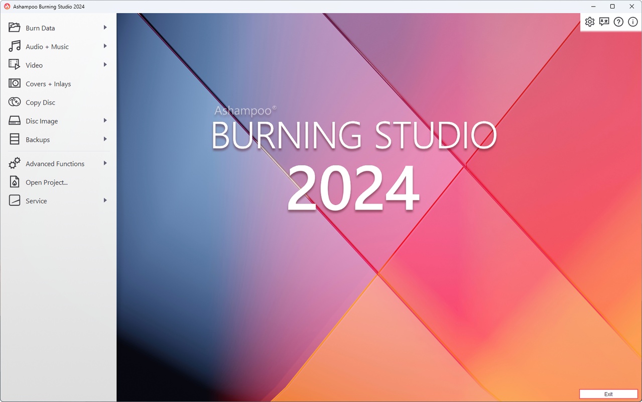 Ashampoo Burning Studio 25.25.0.2 for Windows Screenshot 1