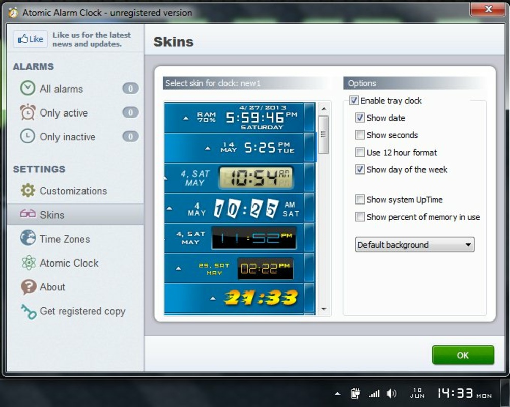Atomic Alarm Clock 6.3 for Windows Screenshot 1
